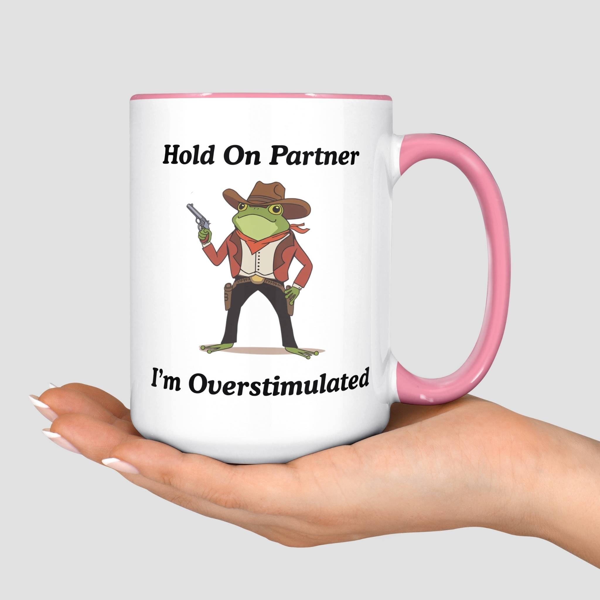Overstimulated Frog Mug