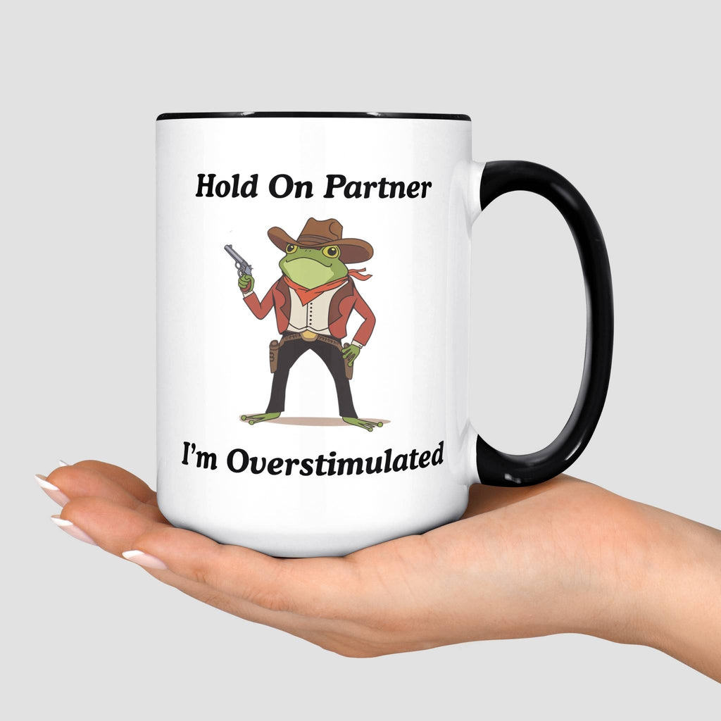 Overstimulated Frog Mug