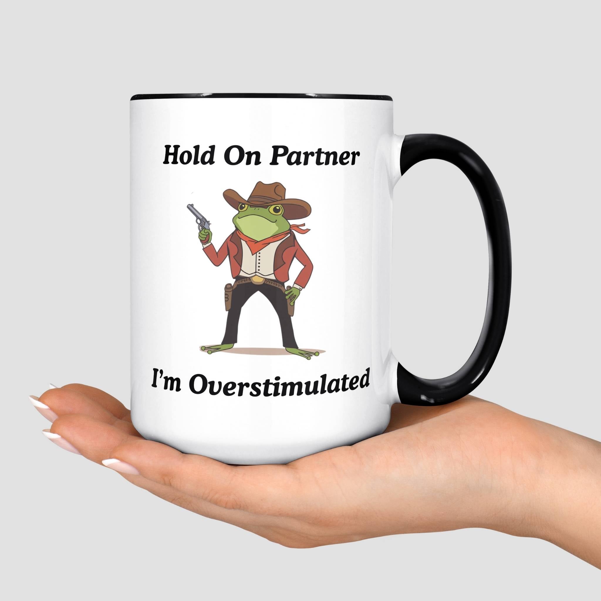 Overstimulated Frog Mug