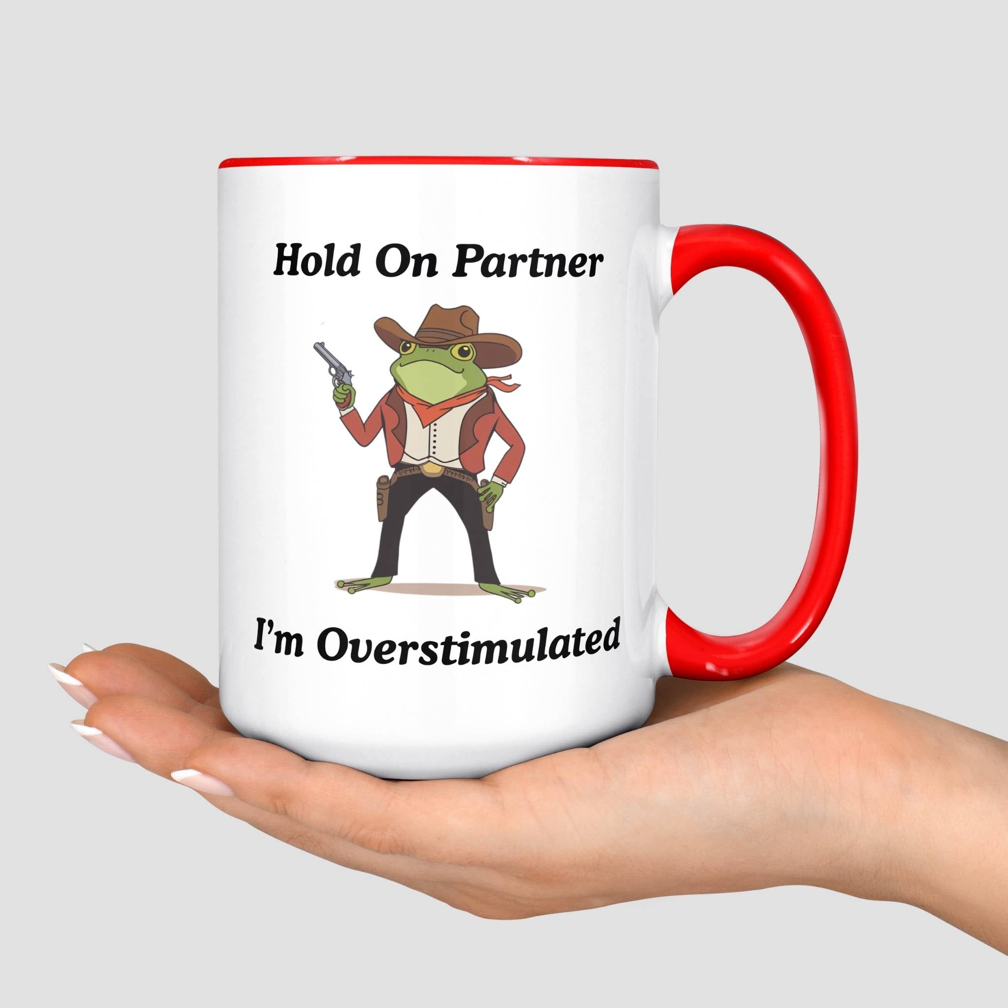 Overstimulated Frog Mug