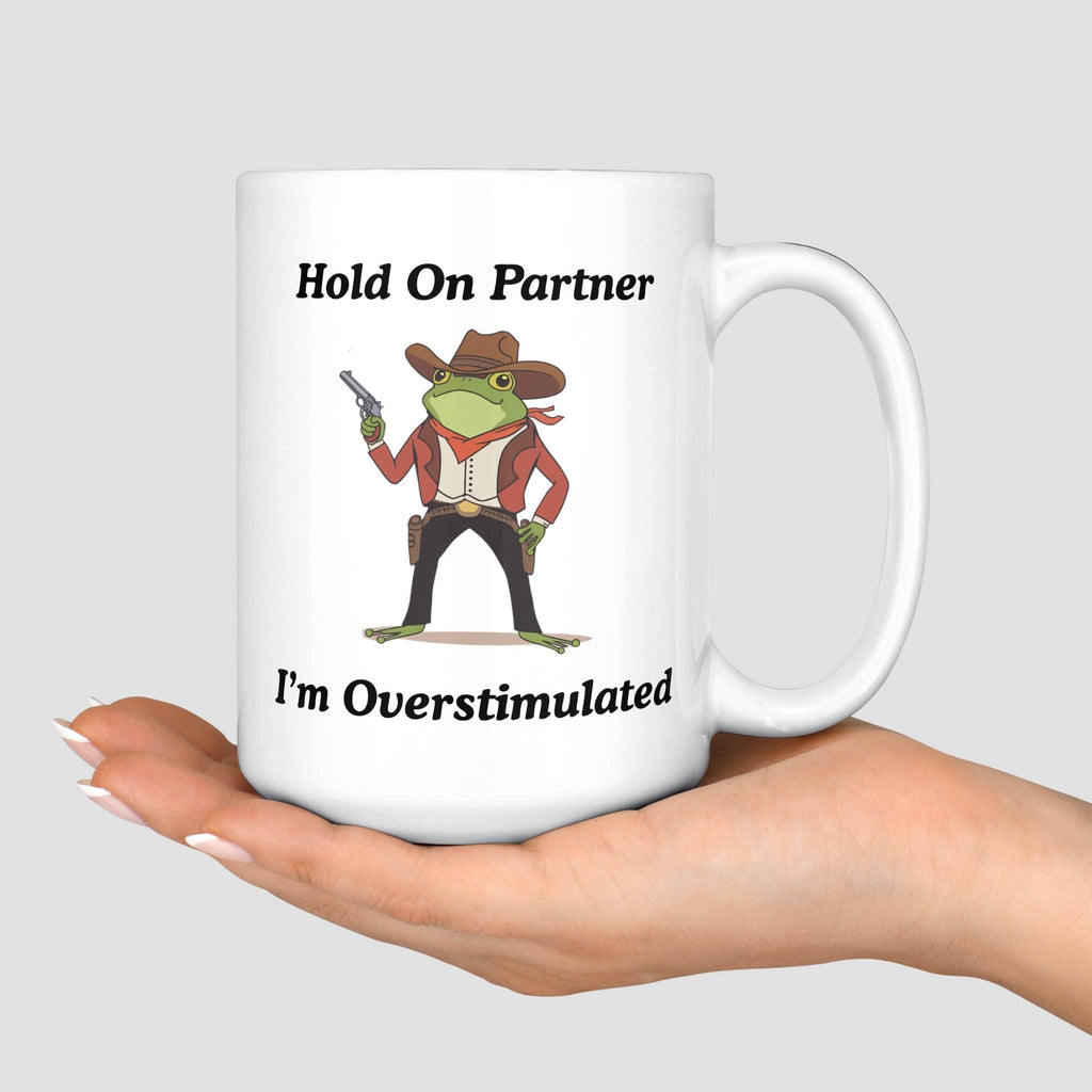 Overstimulated Frog Mug