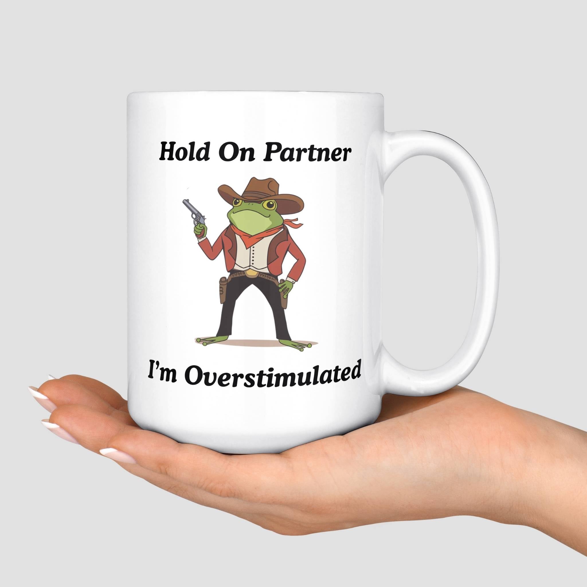 Overstimulated Frog Mug