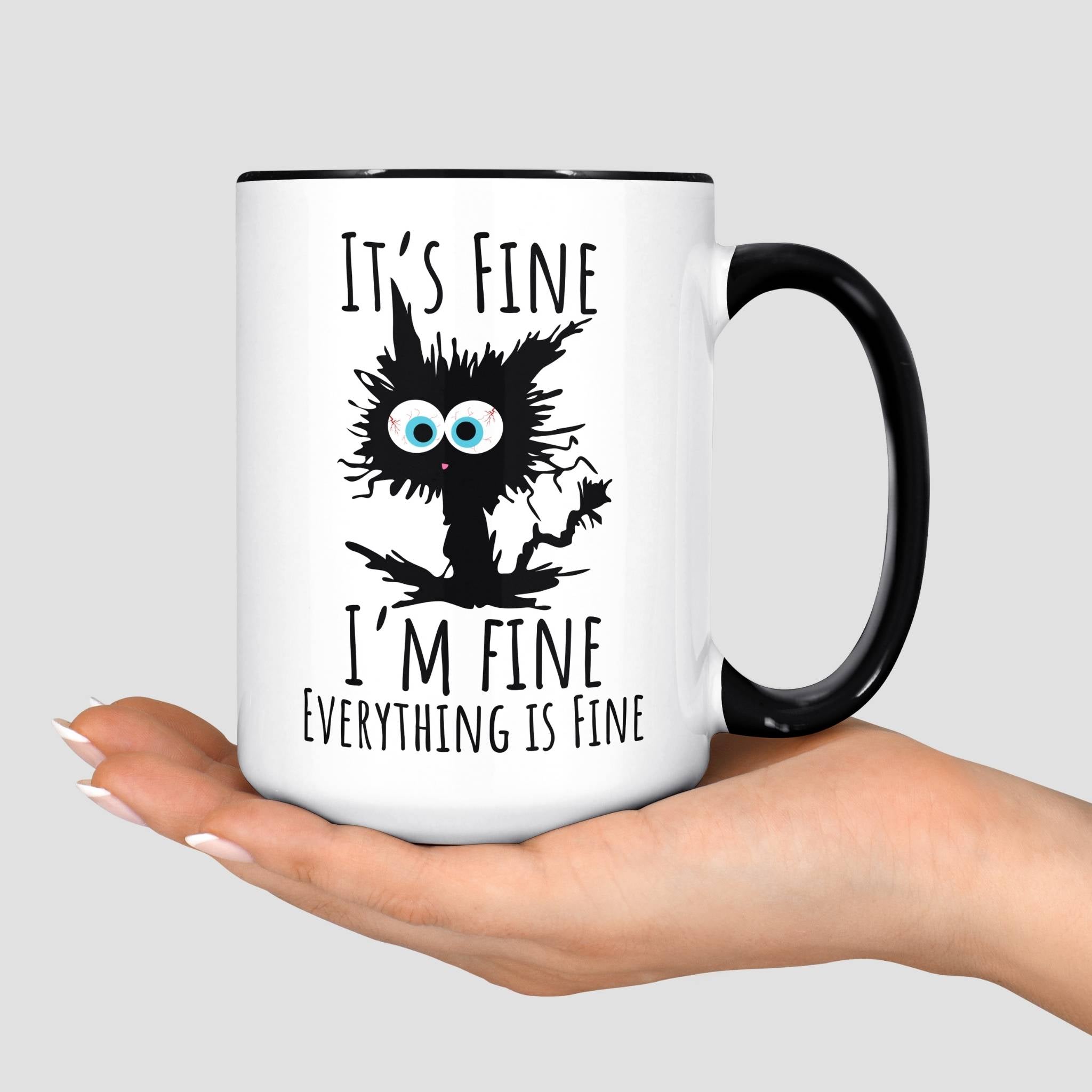 I'm Fine Cat Mug