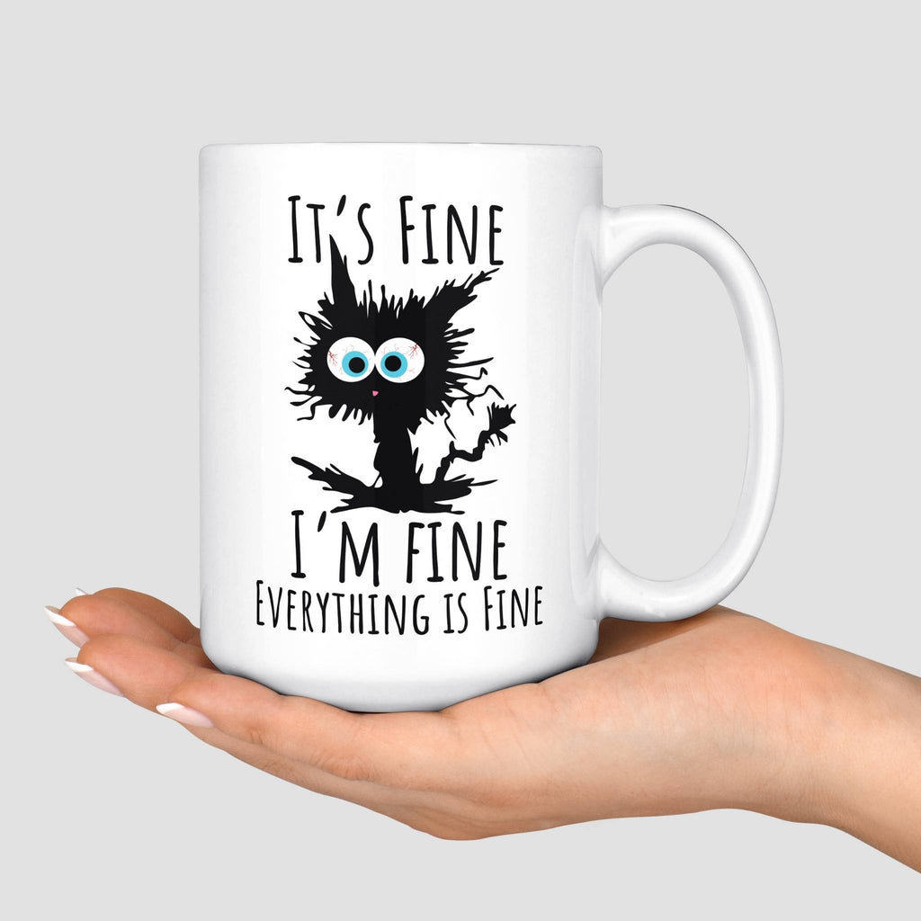 I'm Fine Cat Mug
