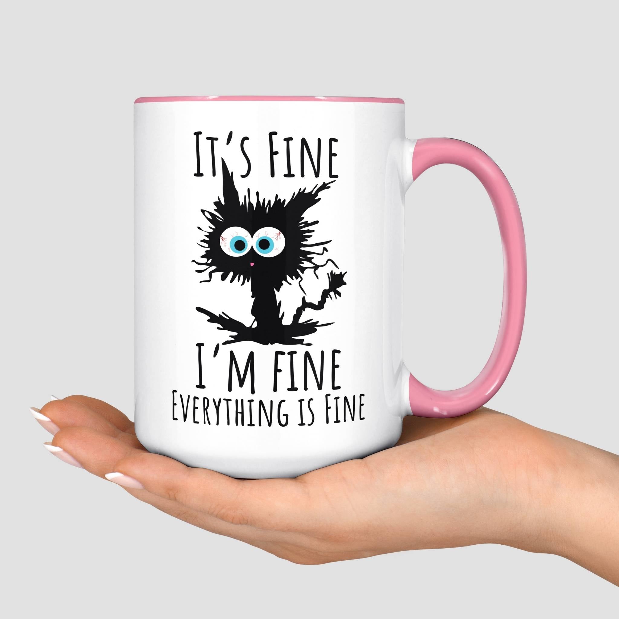 I'm Fine Cat Mug