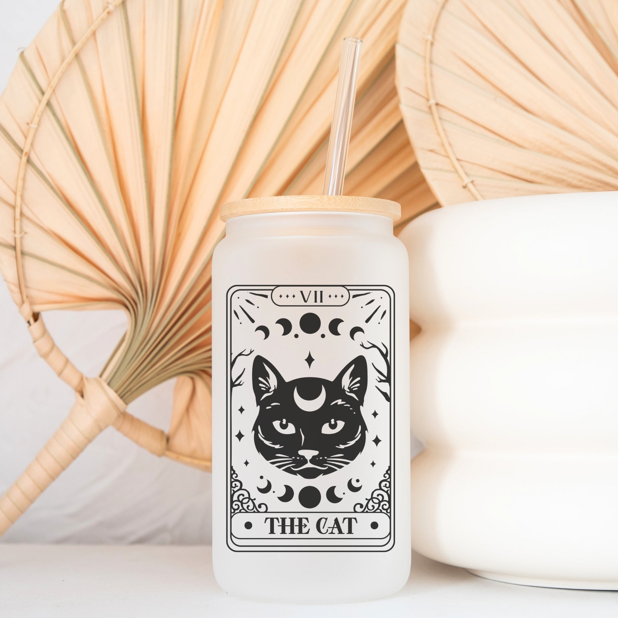 Black Cat Tarot Glass