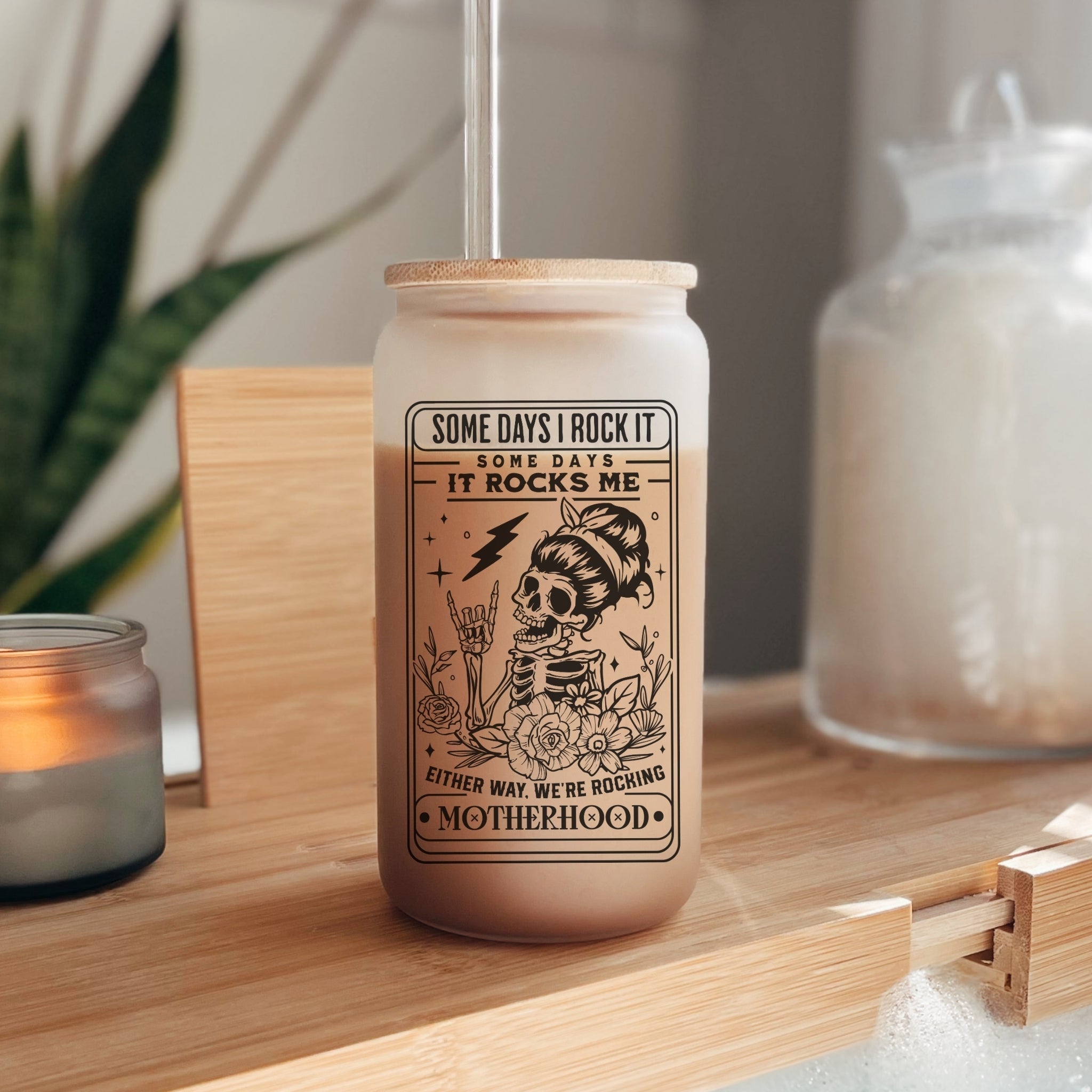 Rocking Motherhood Glass